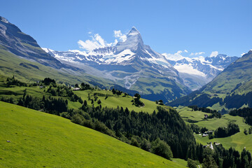 Obraz premium Alps Landscape Background