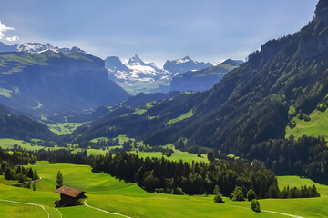Alps Landscape Background