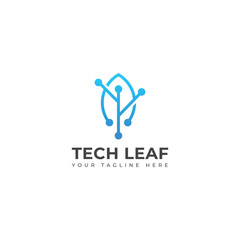 Creative Tech Leaf logo design