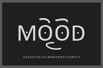 Abstract fonts square