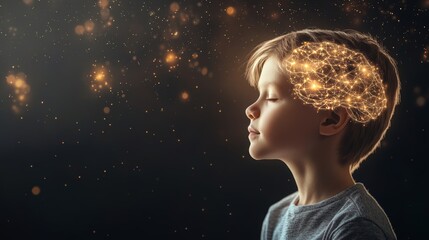 Early creativity influence on child development Brain growth and cognitive abilities visualization