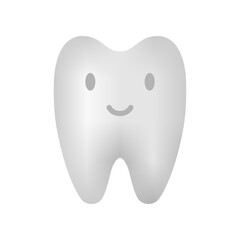 Smile tooth dental cartoon icon vector design