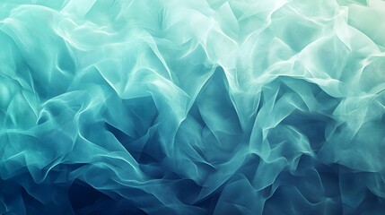 Obraz premium Abstract Teal Blue Fabric Waves Background Texture