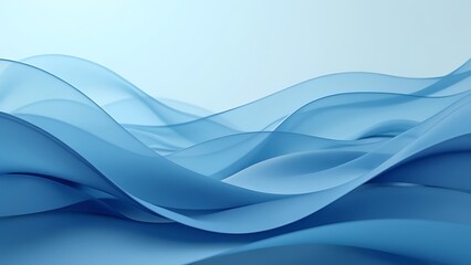 Fototapeta premium 3D Blue Shape Background