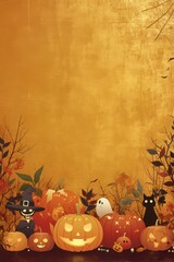 Free Halloween concept background wallpaper with copy space