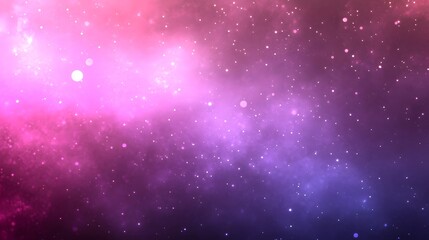 Fototapeta premium Abstract Pink Purple Galaxy Background with Stars and Bokeh Lights