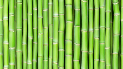 Obraz premium The lush green bamboo stems are densely arranged, creating a serene, abstract backdrop perfect for various design purposes or as a calming wallpaper SEAMLESS PATTERN