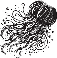 Jellyfish vector design clipart flat style artwork