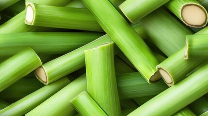 The lush green bamboo stems are densely arranged, creating a serene, abstract backdrop perfect for various design purposes or as a calming wallpaper SEAMLESS PATTERN