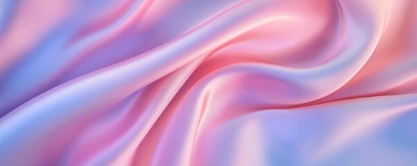 Obraz premium Smooth pastel curves, silky fabric texture, abstract flowing design