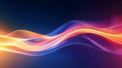 Fototapeta premium Abstract Wave Background with Vibrant Colors and Gradient