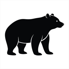 Fototapeta premium bear silhouette vector