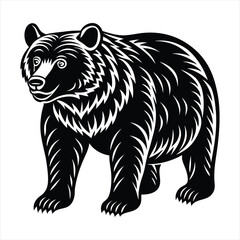 bear silhouette vector