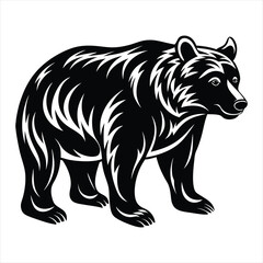 bear silhouette vector