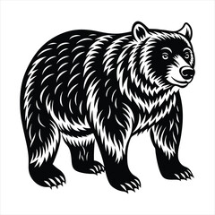 bear silhouette vector