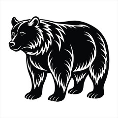 bear silhouette vector