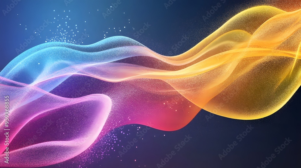 Canvas Prints abstract colorful swirling liquid background