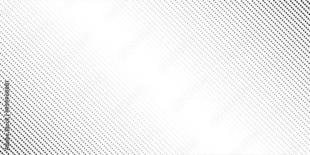 Wall mural halftone dots pattern, squares, linear vector grunge distress overlay texture background. halftone d