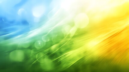 Obraz premium Abstract Green Yellow Blue Bokeh Background