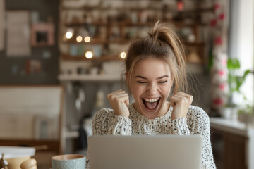 Empowered Professional Woman Working Comfortably at Home