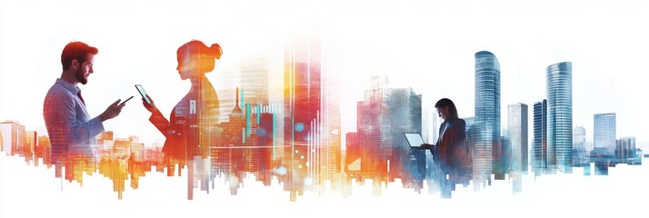 Engaging and vibrant business connections flourish in the dynamic urban landscape, where ambition and innovation drive success and collaboration among professionals across diverse fields