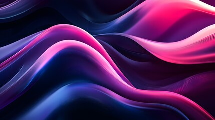 Obraz premium Abstract Pink and Blue Waves Background Design