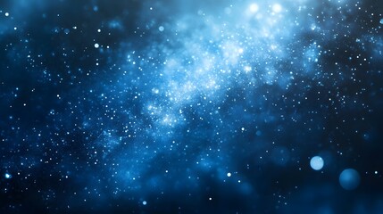 Obraz premium Abstract Blue Background with Bokeh Lights and Sparkle