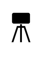 simple tripod and cellphone icon for design