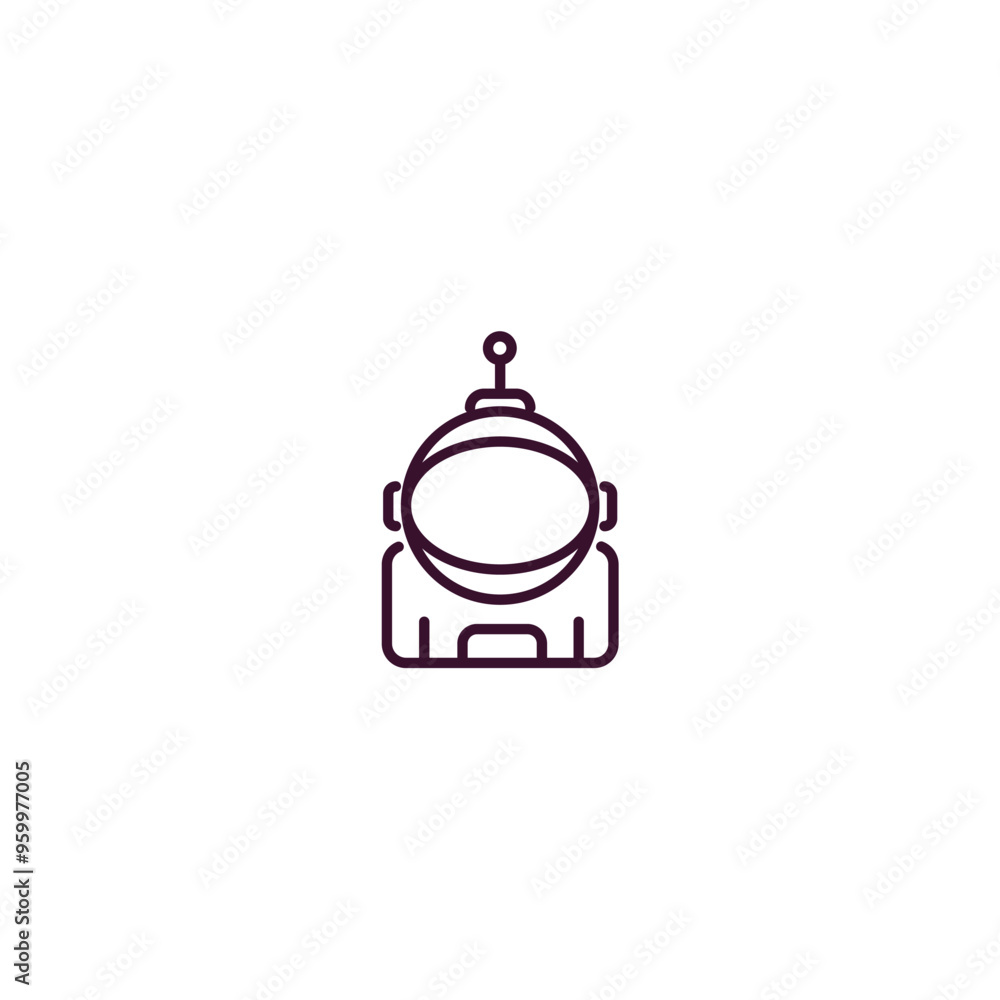 Aufkleber astronaut ingravity outline icon. linear vector from astronomy concept. thin line astronaut ingravit