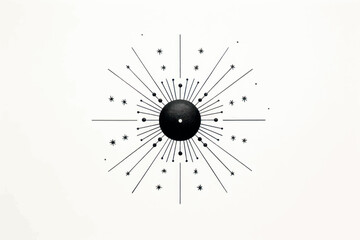 Obraz premium Abstract geometric starburst design