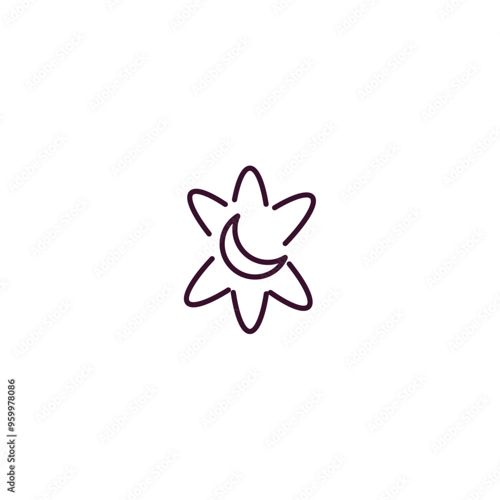 Poster simulator outline icon. linear vector from astronomy concept. thin line simulator icon isolated on w