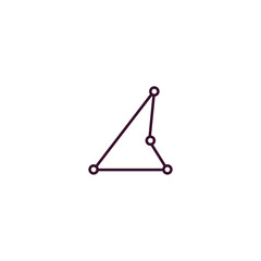triangulam australe outline icon. Linear vector from astronomy concept. Thin line triangulam australe icon isolated on white background