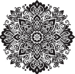 mandala vector design clipart flat style artwork