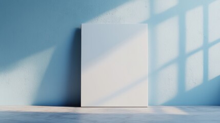 Empty canvas with a single brushstroke, artistic beginnings, 3D illustration