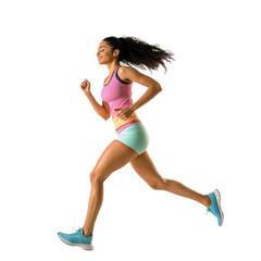 Woman running transparent png