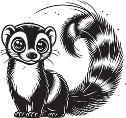 Obraz premium mongoose vector design clipart flat style artwork