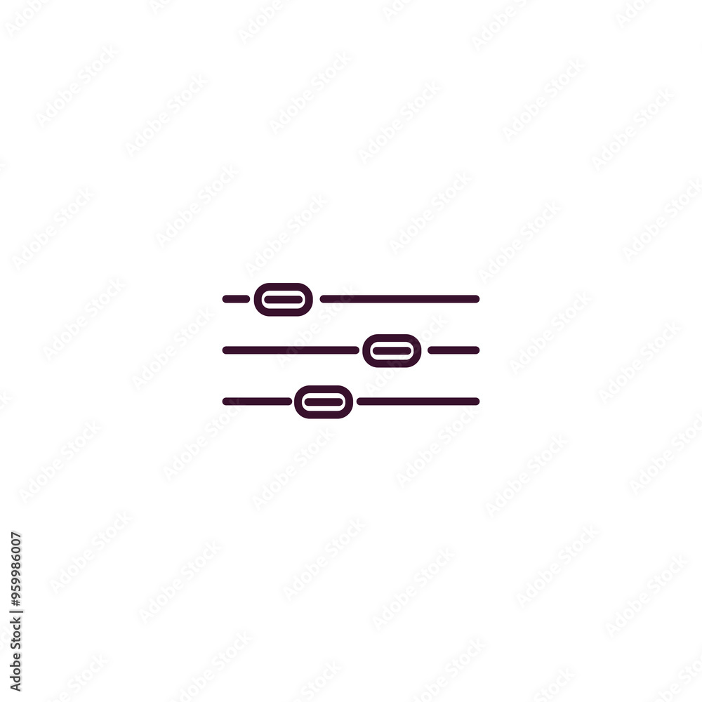 Poster tones outline icon. linear vector from business concept. thin line tones icon isolated on white back