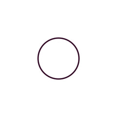 full circle outline icon. Linear vector from business concept. Thin line full circle icon isolated on white background