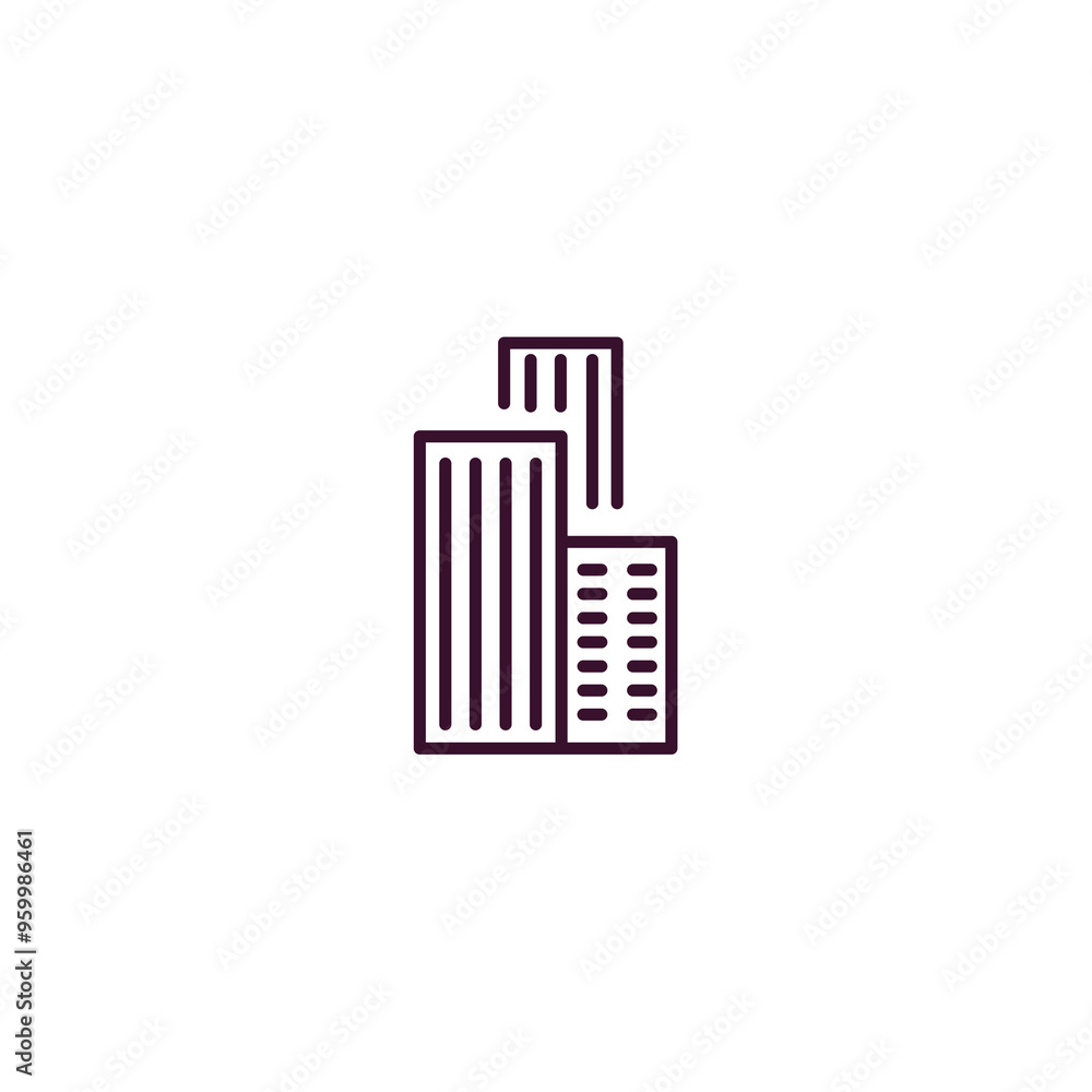 Poster lines outline icon. linear vector from business concept. thin line lines icon isolated on white back