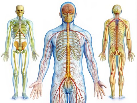 anatomical chart of nervous system components