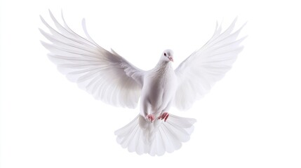 Fototapeta premium White Dove in Flight