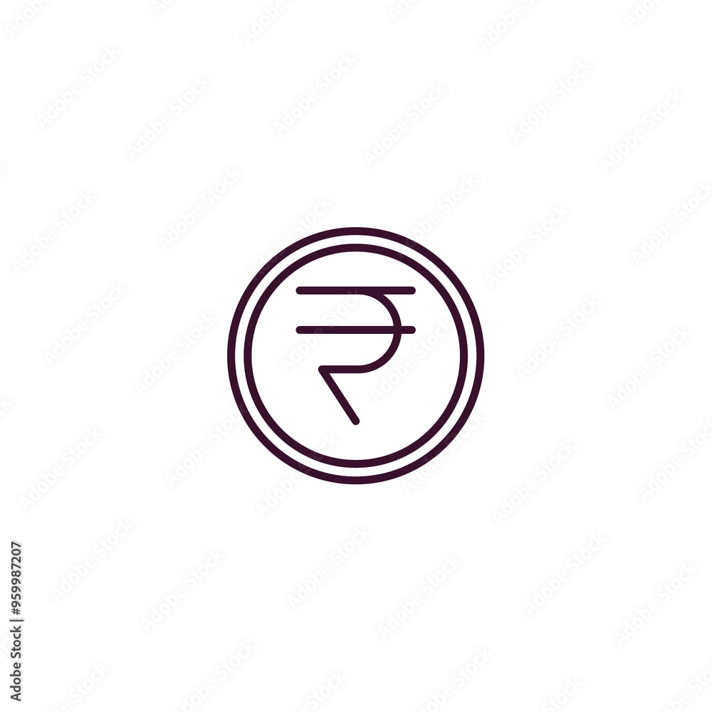 Poster nepalese outline icon. linear vector from business concept. thin line nepalese icon isolated on whit