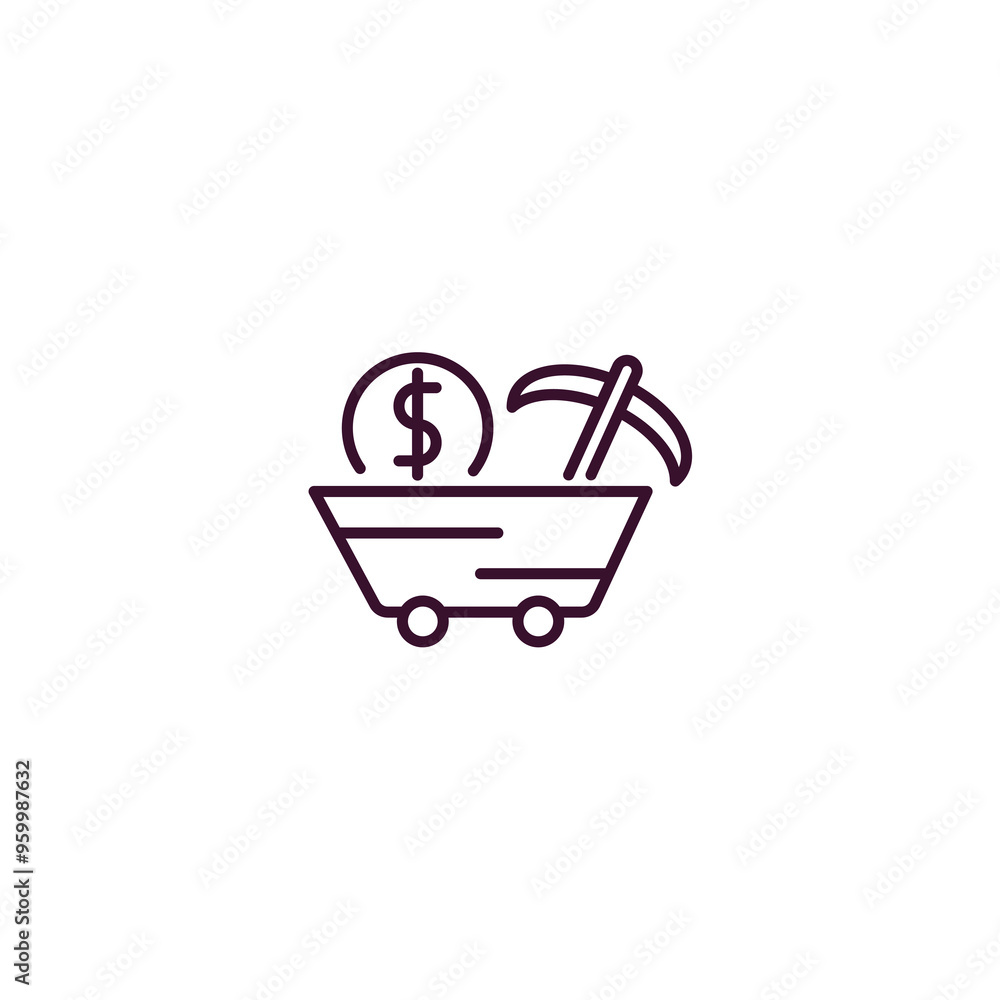Aufkleber proof of work outline icon. linear vector from business concept. thin line proof of work icon isolat