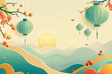 Mid-Autumn Festival Celebration background