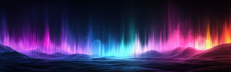 Vibrant Neon Lights Abstract Background in Pink Purple Blue