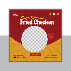 Food social media post Design