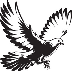 Obraz premium pigeon vector design clipart flat style artwork