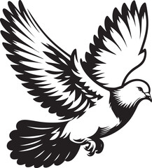 Obraz premium pigeon vector design clipart flat style artwork