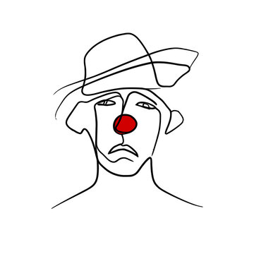 recommend clip art: sad clown