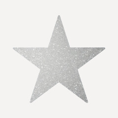 Obraz premium Silver glitter star shape